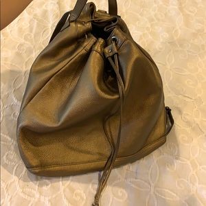 Italian leather backpack